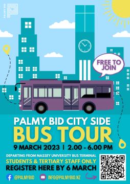 Palmy BID City Side Bus Tour Poster.png